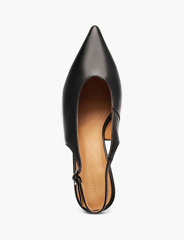 Черные женские слингбэки MASCOTTE 94-614411-3501M | ракурс 4