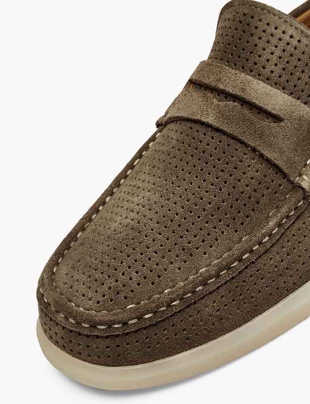 Оливковые мужские полуботинки MASCOTTE 142-613111-0204 | ракурс 6