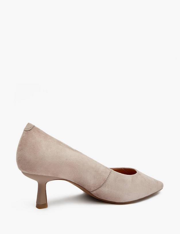 Бежевые велюровые женские туфли MASCOTTE 94-5164611-3602M | ракурс 3