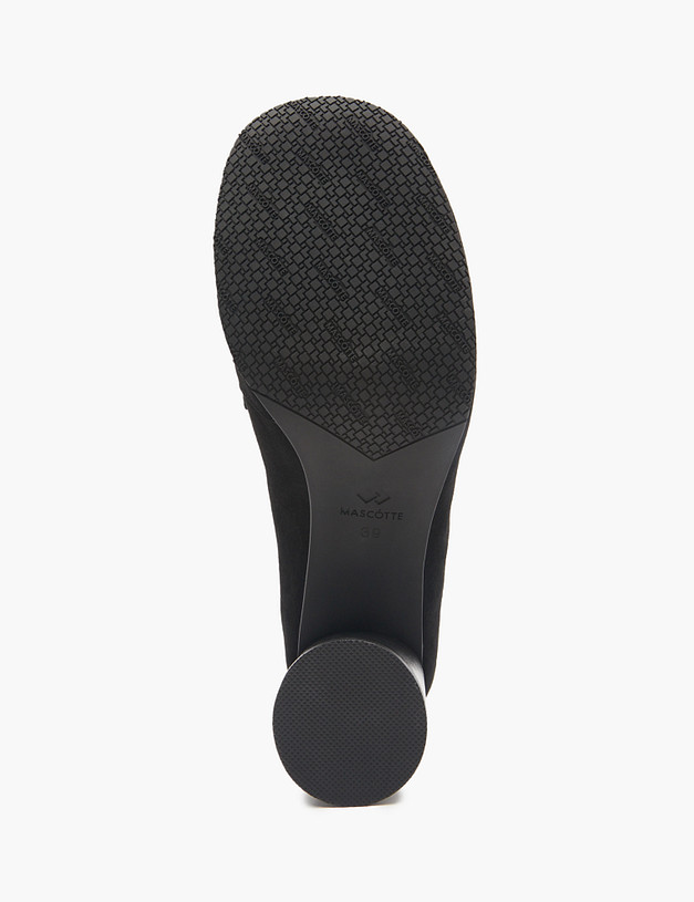 Черные женские туфли из велюра MASCOTTE 15-511111-3605M | ракурс 5