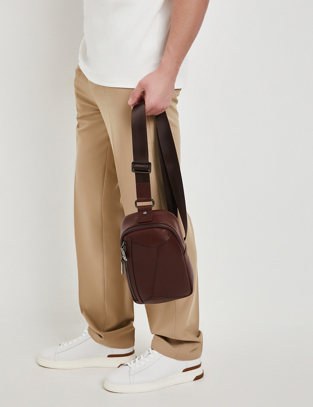 Коричневая мужская сумка MASCOTTE 604-5121-109 | ракурс 1