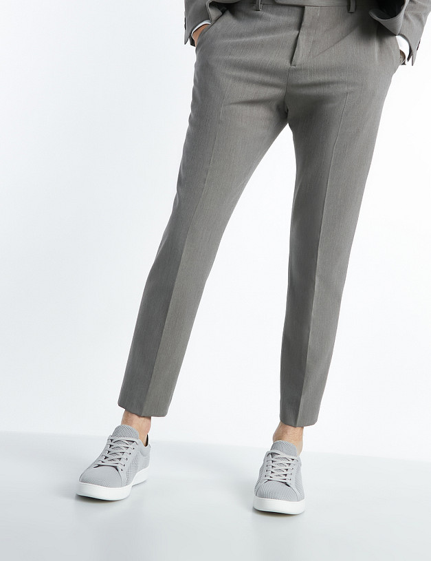 Серые мужские кеды MASCOTTE 58-2131323-0216 | ракурс 1