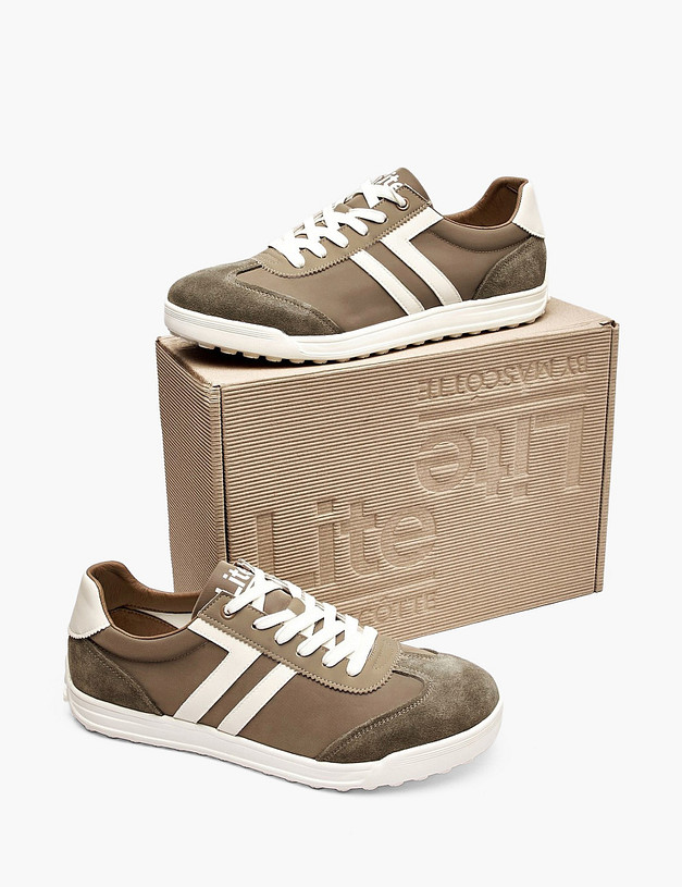 Зеленые мужские полуботинки MASCOTTE 234-610311-0204 | ракурс 6