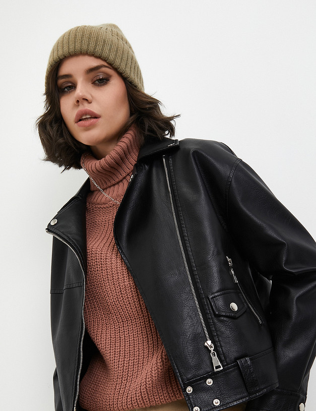 Оливковая женская шапка MASCOTTE 781-3231-7504 | ракурс 1