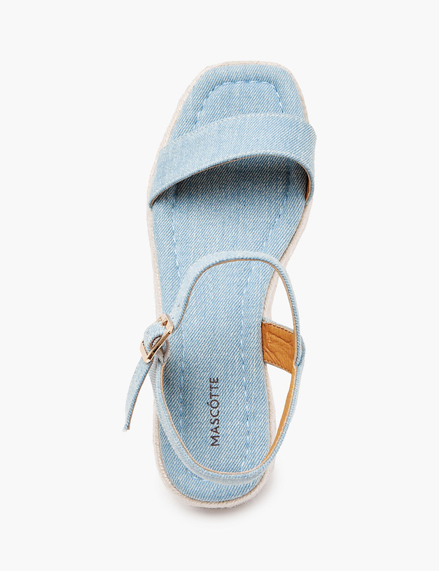 Голубые женские босоножки MASCOTTE 233-514411-0203 | ракурс 5