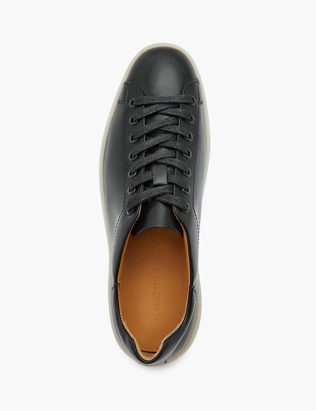 Черные кожаные женские кеды MASCOTTE 22-3180215-7150M | ракурс 4