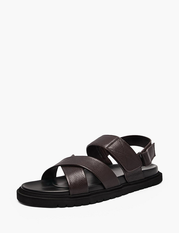 Коричневые мужские сандалии MASCOTTE 142-613761-0109 | ракурс 2