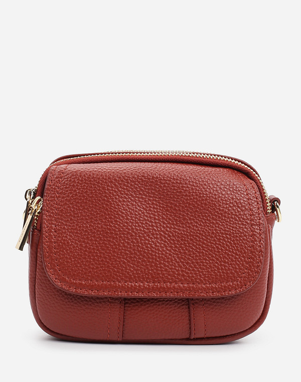 669-1209-105 Сумка женская нат.кожа/текстиль бордо, S, Mascotte