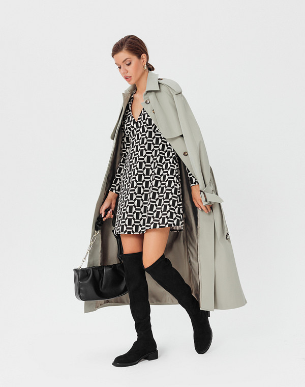 100-121821-2402 Сапоги женские текстиль/ворсин черн, Mascotte