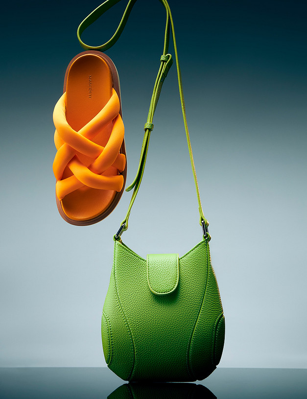 Оранжевые женские сабо MASCOTTE 47-4126823-0213 | ракурс 2