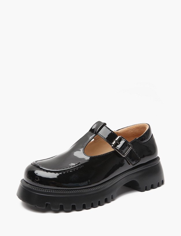 Черные туфли Мэри Джейн для девочек MASCOTTE 98-410515-0602 | ракурс 5 Черные туфли Мэри Джейн для девочек MASCOTTE 98-410515-0602 | ракурс 5