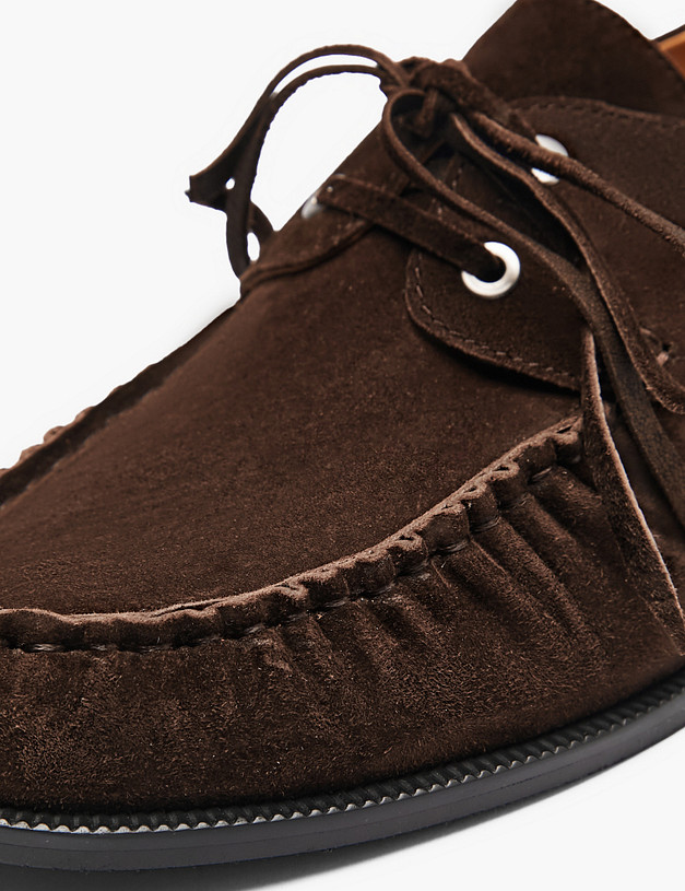 Коричневые женские топ-сайдеры MASCOTTE 234-614411-0609 | ракурс 6