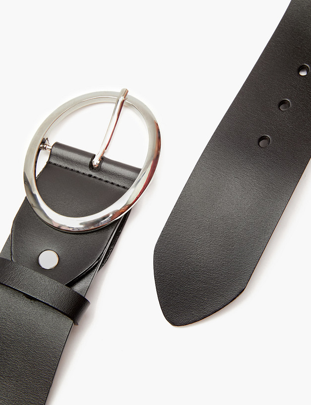 Черный женский ремень MASCOTTE 701-2110-60216 | ракурс 4 Черный женский ремень MASCOTTE 701-2110-60216 | ракурс 4