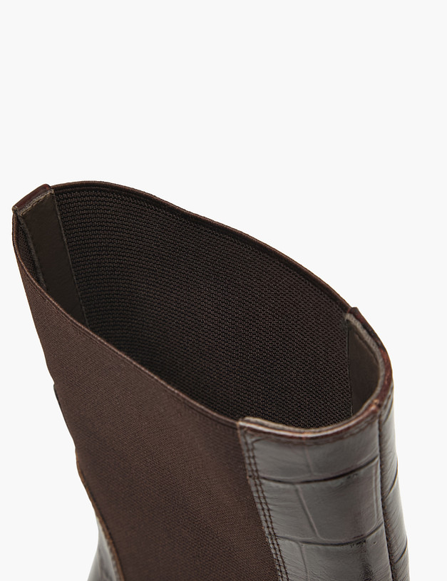 Коричневые женские челси с тиснением MASCOTTE 126-424023-0109 | ракурс 7