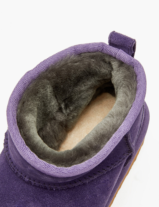 Фиолетовые короткие женские угги MASCOTTE 234-3206532-0207 | ракурс 7