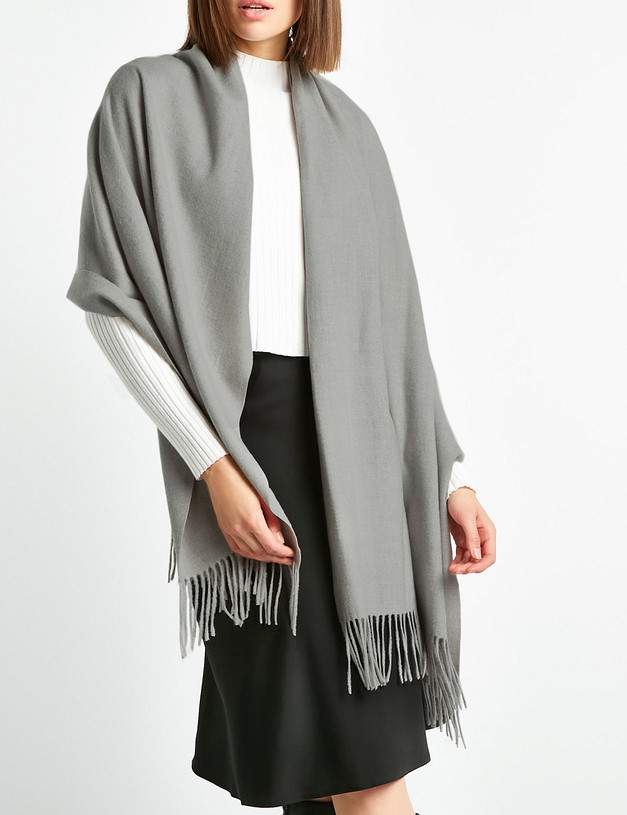 Серый женский шарф MASCOTTE 766-2222-2410 | ракурс 1