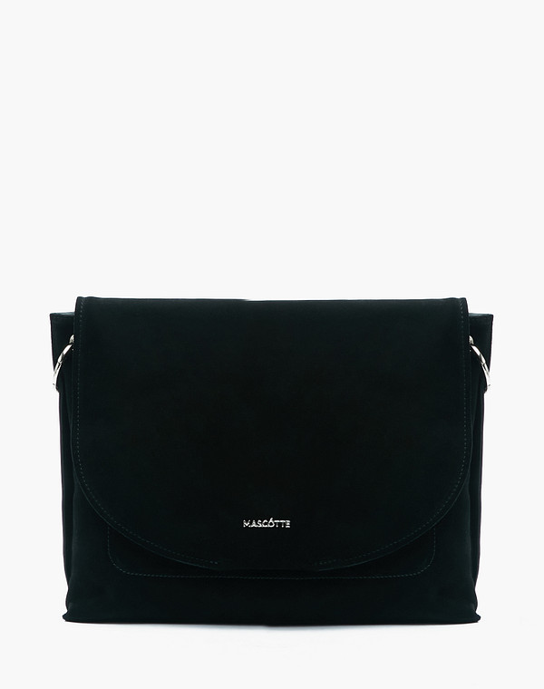 604-2238-0202 Сумка женская велюр-и.кожа/текстиль черн, M, Mascotte
