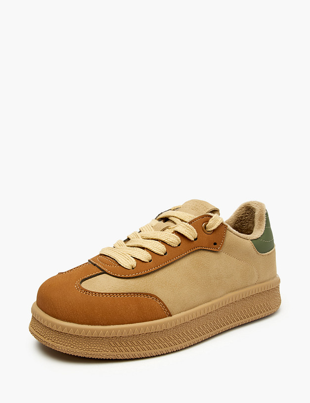 Бежевые детские кеды MASCOTTE 234-523621-0608 | ракурс 3