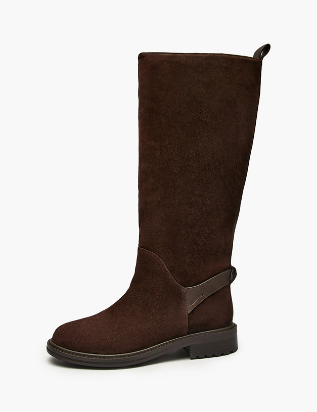 Коричневые женские зимние сапоги MASCOTTE 175-5282431-4696M | ракурс 1