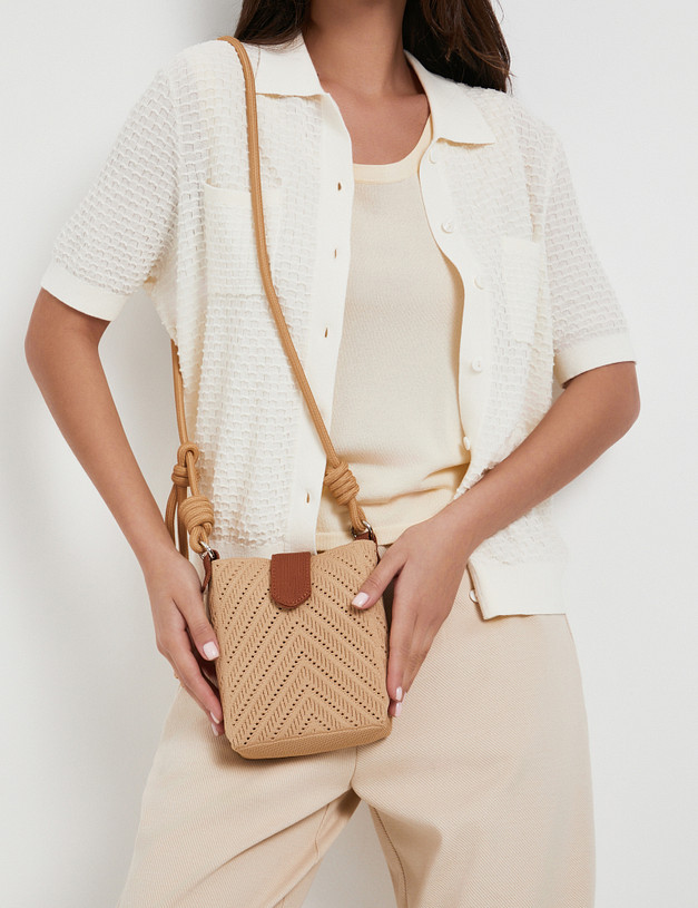 Бежевая женская сумка MASCOTTE 646-5103-208 | ракурс 1