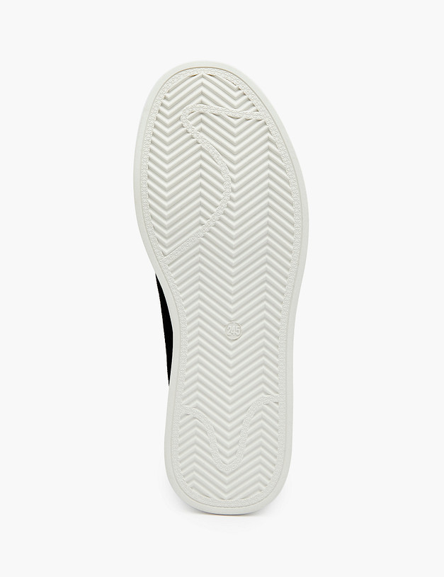 Черные женские кеды с белыми элементами MASCOTTE 234-316221-0202 | ракурс 7