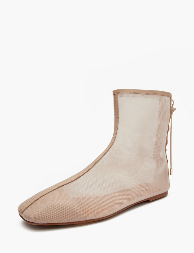 Розовые женские сетчатые ботинки MASCOTTE 175-5163194-0206 | ракурс 2