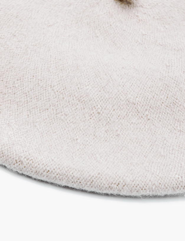 Бежевый женский берет MASCOTTE 781-9214-1508 | ракурс 3