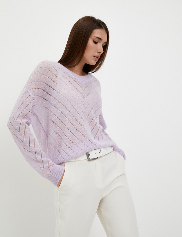 Сиреневый женский джемпер MASCOTTE 852-3202-2407 | ракурс 4