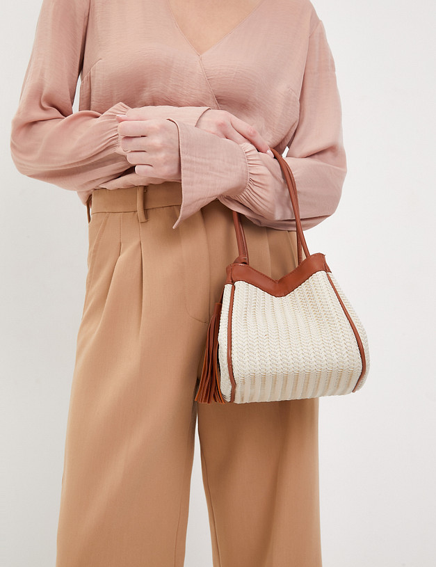 Молочная женская сумка MASCOTTE 647-4118-201 | ракурс 1 Молочная женская сумка MASCOTTE 647-4118-201 | ракурс 1