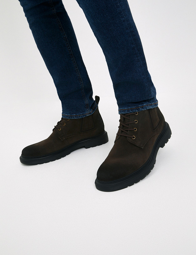 Коричневые мужские ботинки MASCOTTE 128-424421-0204 | ракурс 1