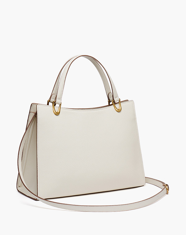 616-6106-601 Сумка женская кож.спилок-и.кожа/текстиль молочн, M, Mascotte