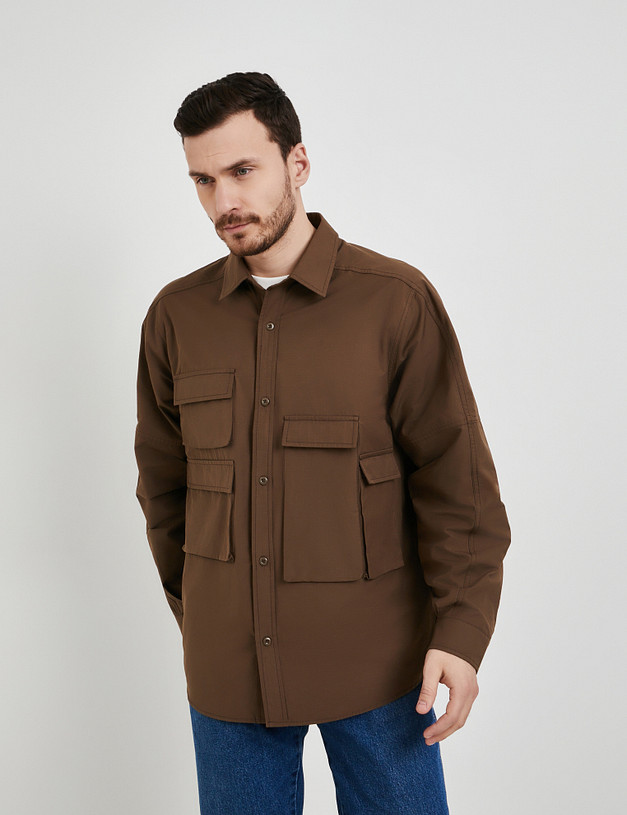 Мужская ветровка цвета капучино MASCOTTE 971-5114-2609 | ракурс 4