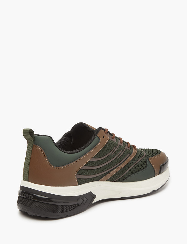 Коричнево-зеленые мужские кроссовки MASCOTTE 189-3253322-0204 | ракурс 3