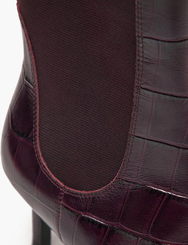 Бордовые женские челси с тиснением MASCOTTE 126-424023-0109 | ракурс 8