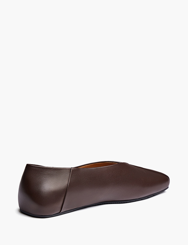 Коричневые женские балетки MASCOTTE 233-6102813-6571M | ракурс 3