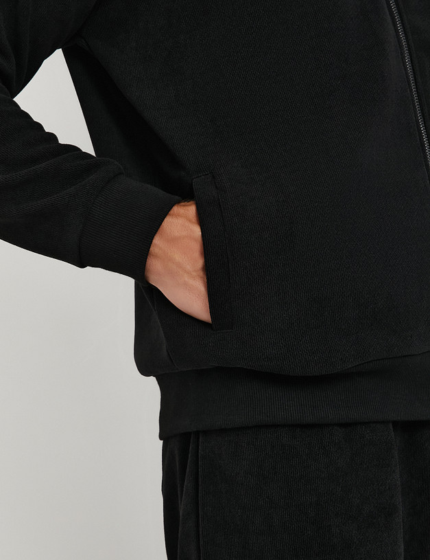 Черный мужской бомбер MASCOTTE 888-5209-2402 | ракурс 4