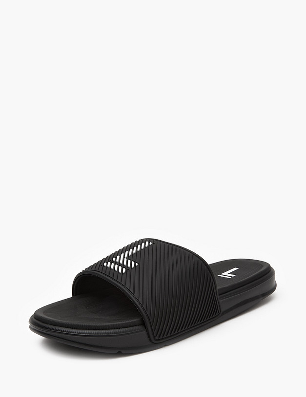 Черные мужские сабо MASCOTTE 194-410521-7702 | ракурс 2