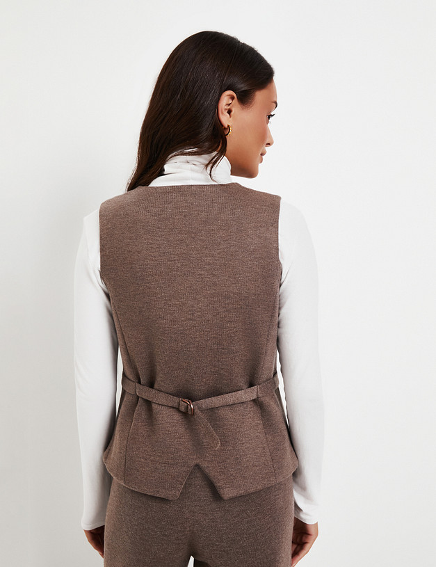 Женский жилет цвета капучино MASCOTTE 852-5231-2409 | ракурс 6