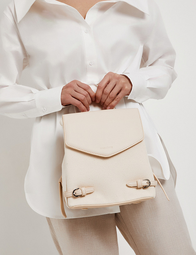 Молочный женский рюкзак MASCOTTE 610-5105-6001 | ракурс 1