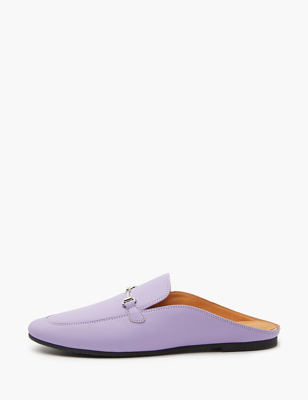 Сиреневые женские мюли из натуральной кожи MASCOTTE 172-4122111-6538M | ракурс 2