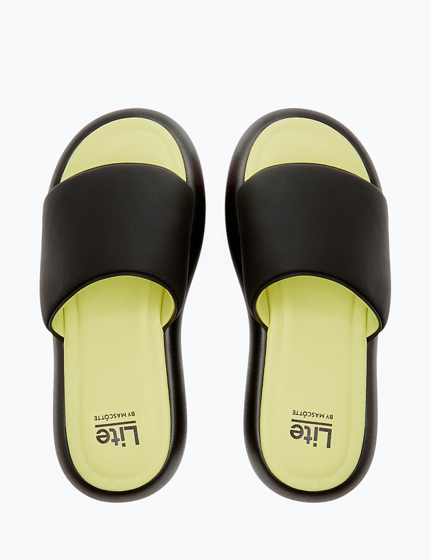 Черные женские сабо MASCOTTE 234-411361-0602 | ракурс 4