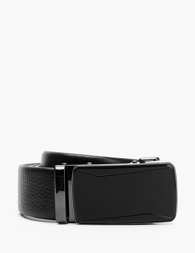 Черный мужской ремень MASCOTTE 727-2103-102 | ракурс 1