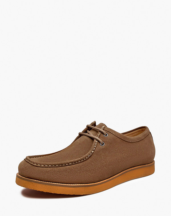 128-515722-3258M Полуботинки мужские велюр/текстиль-нат.кожа беж, Mascotte