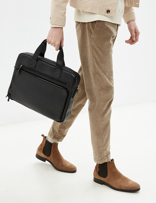 Черный мужской портфель MASCOTTE 602-1207-102 | ракурс 1