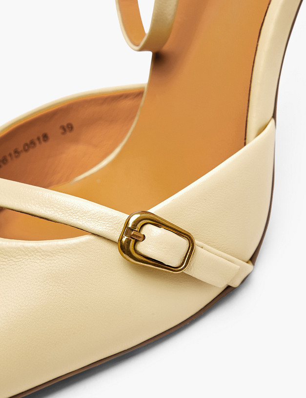 Желтые женские туфли MASCOTTE 126-6102615-0518 | ракурс 6