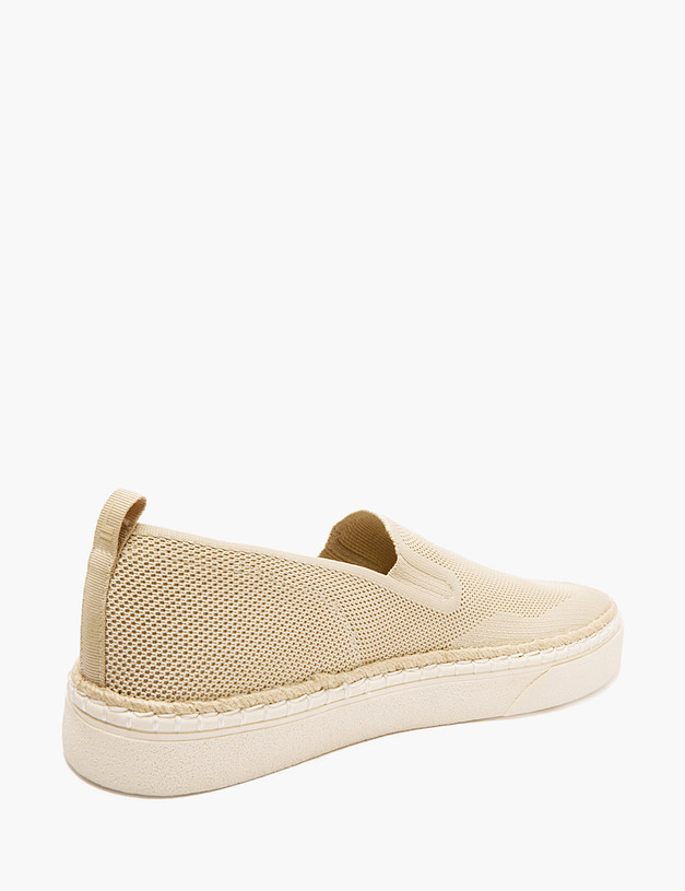 Молочные мужские сетчатые слипоны MASCOTTE 64-516691-0201 | ракурс 4