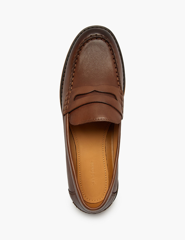 Коричневые женские лоферы MASCOTTE 58-520411-0109 | ракурс 4