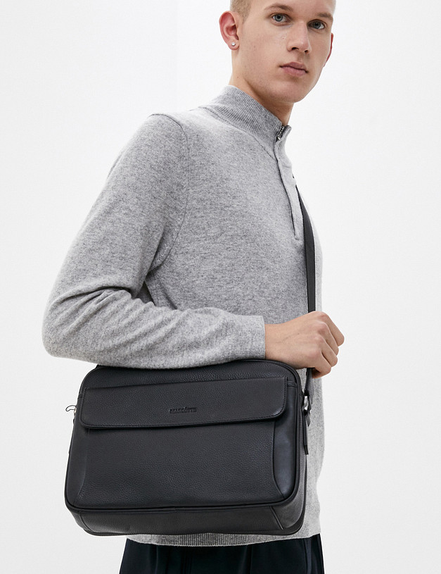 Кожаная мужская сумка-мессенджер MASCOTTE 604-9213-102 | ракурс 1