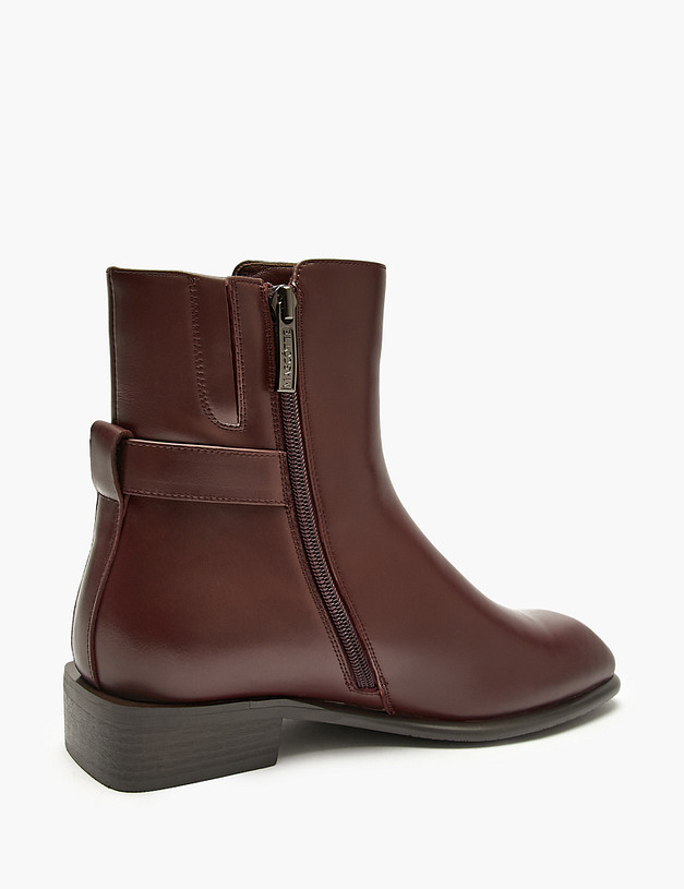 Бордовые женские ботинки MASCOTTE 126-524721-7113M | ракурс 5