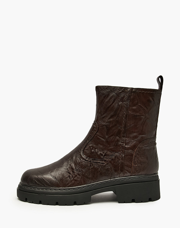 Коричневые женские зимние ботинки 11990₽